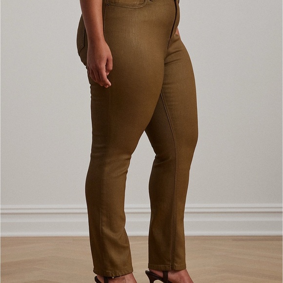 NWOT Laure Ralph Lauren High-Rise Straight Ankle Jeans - Picture 3 of 10